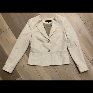 Women’s Anne Klein Brown & Ivory Lined Blazer